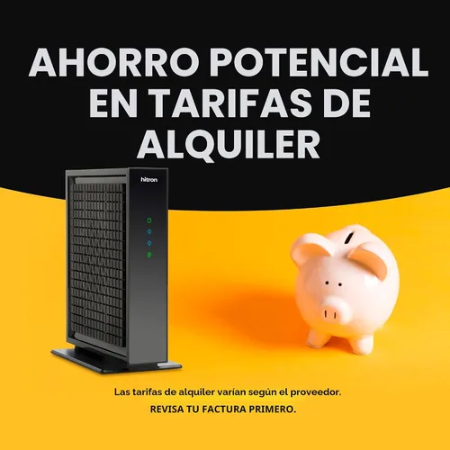 Vista 4 de Hitron CODA56 Módem de Internet por Cable SOLO - DOCSIS 3.1 2.5 Gbps SIN WiFi - Requiere Router Compatible con Xfinity/Spectrum/Cox NO