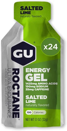 Vista 8 de GU Energy Roctane Ultra Endurance Gel Energizante, Vegano, Sin Gluten, Kosher y Sin Lácteos, Nutrición Deportiva Para Correr, Andar en Bicicleta