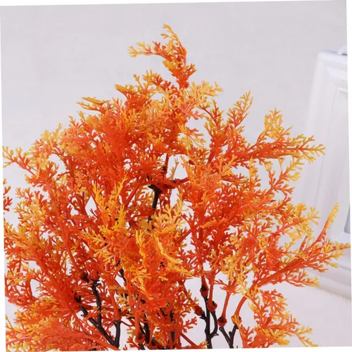 Vista 8 de POPETPOP Árbol para decoración de acuario, pecera, planta de acuario artificial, decoración de peces, base ponderada para agua dulce