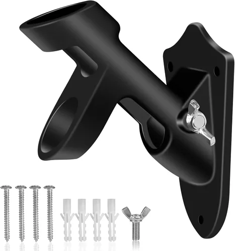 Vista 3 de BONWIN - Soportes para mástil de bandera de 1 pulgada con accesorios para montaje en pared de casa, diámetro interior de 1 pulgada, dos posiciones