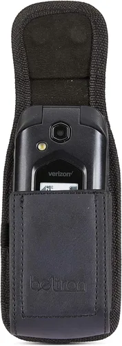 Vista 9 de BELTRON Funda para Kyocera Flip Phone, DuraXE Epic E4830, DuraXV Extreme E4810 E4811, DuraXE E4710, Sonim Flip Características: Trabilla para Cuero