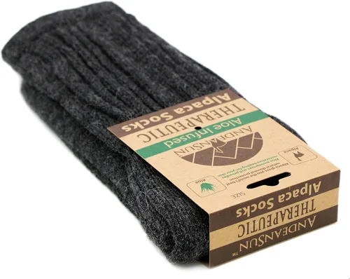 Vista 4 de AndeanSun Warm Therapeutic Crew Alpaca Socks Unisex