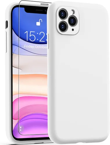 Vista 37 de Goodon Funda para iPhone 11 Pro con protector de pantalla - Protección mejorada de la cámara - Forro de microfibra suave - Funda protectora