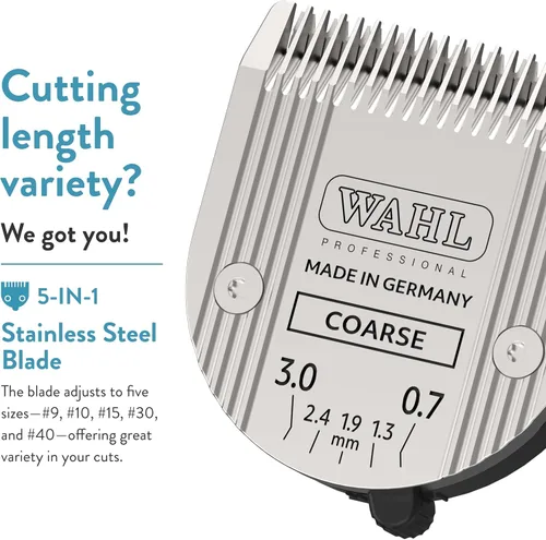 Vista 9 de Wahl Professional Animal - Cuchilla ajustable 5 en 1, 2179-401, gruesa