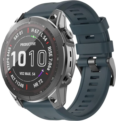 Vista 10 de OVERSTEP - Correa de reloj compatible con Garmin Fenix 7/Fenix 6/Fenix 5 22mm Width Soft Silicone Watch Strap for Garmin Fenix 5/Fenix 5