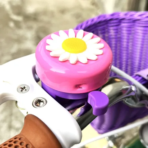 Vista 7 de Bike Wheel Spokes Beads + Kid Bike Bell + Kids Bike Streamers, Spoke Plastic Clip Round Decor Beads, Flower Bicycle Bell, Colorful Bike Handlebar