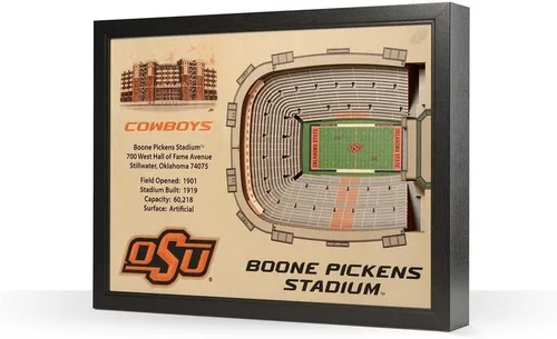 Vista 26 de YouTheFan NCAA Arte de Pared StadiumView de 25 Capas