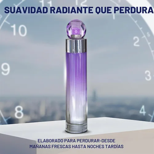 Vista 3 de Perry Ellis 360 Purple de Perry Ellis Eau De Parfum Spray para mujer de 3.4 oz