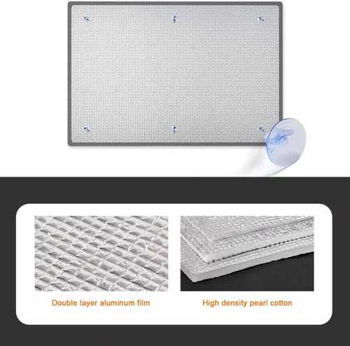 Vista 2 de Protector de aislamiento térmico, película reflectante de papel de aluminio, protección solar, película de tintado de vidrio, barrera radiante