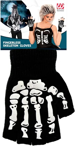 Vista 2 de WIDMANN Skeleton Men's Gloves Multi-coloured