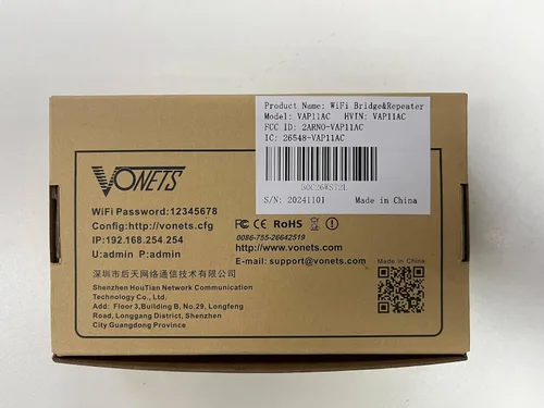 Vista 6 de VONETS Doble banda 2.4GHz/5GHz WiFi puente/enrutador/repetidor inalámbrico WiFi Ethernet convertido/cubierta de señal de punto de acceso, AC1200