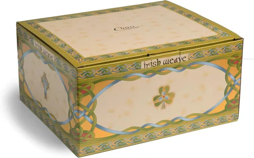 Vista 5 de Royal Tara Juego de 1 taza de café de trébol irlandés con diseño de nudos celtas y 1 tetera de porcelana de trébol, tetera irlandesa con nudo celta