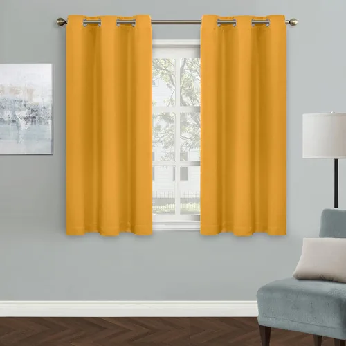 Vista 28 de MYSKY HOME Cortinas Aqua para Armario para Entrada Cortina Opaca para Puerta para Sala de Estar Cortina Oscurecedora de Habitación con Ojales