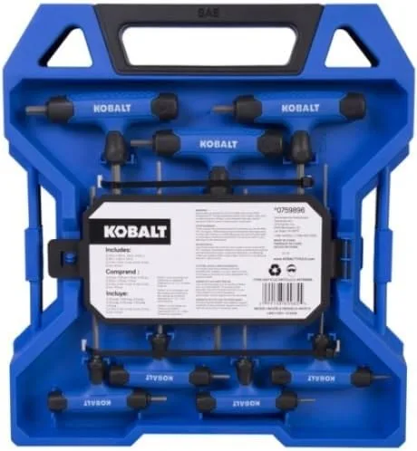 Vista 2 de Kobalt Juego de llaves hexagonales con mango en T de 14 piezas