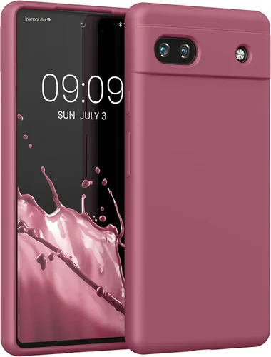 Vista 197 de kwmobile Funda Compatible con Google Pixel 6 Pro - Funda de Teléfono de Silicona TPU con Acabado Suave - Azul Caribe