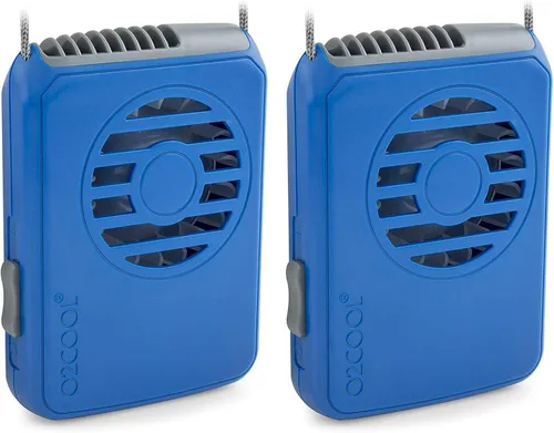 Vista 16 de O2COOL Ventilador de Collar Deluxe, Funciona con Pilas, para Enfriamiento Personal con Correa Ajustable (Negro)