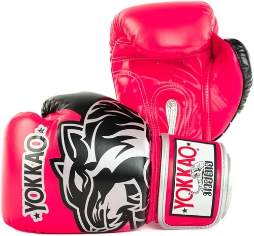 Vista 9 de YOKKAO Guantes de boxeo Muay Thai transpirables de diseño Guantes de entrenamiento y combate de cuero premium para hombres y mujeres Guantes