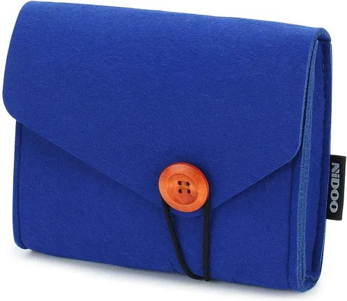 Vista 2 de NIDOO Bolsa de almacenamiento portátil de fieltro, accesorios electrónicos Funda protectora para MacBook adaptador de corriente, mouse, teléfono