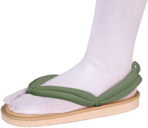 Vista 6 de UZAIN Anime Cosplay Clog Shoes Cosplay Sandal Prop Oshitari with Socks Negro