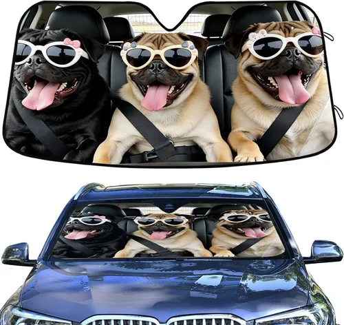Vista 25 de Parasol para parabrisas de automóvil de tiburón para ventana delantera, accesorios interiores para automóvil SUV