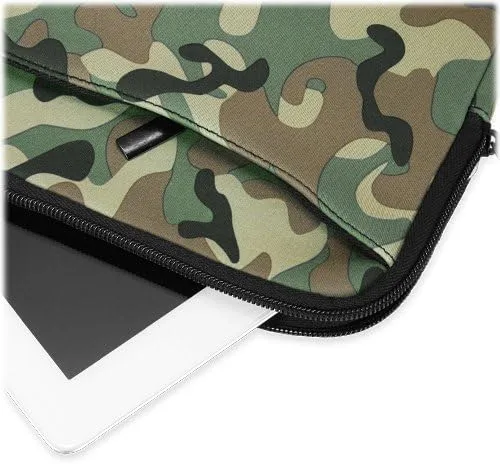 Vista 6 de BoxWave Funda compatible con Elgato Stream Deck XL - Traje de camuflaje con bolsillo, bolsillo de neopreno con cremallera para almacenamiento