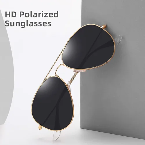 Vista 2 de MEETSUN Aviator Sunglasses for Men Women Driving Polarized UV400 Protection Metal Frame