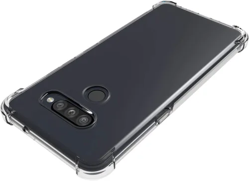 Vista 2 de USTIYA Funda para LG K50S Clear TPU Cuatro Esquinas Cubierta Protectora Transparente Suave Funda