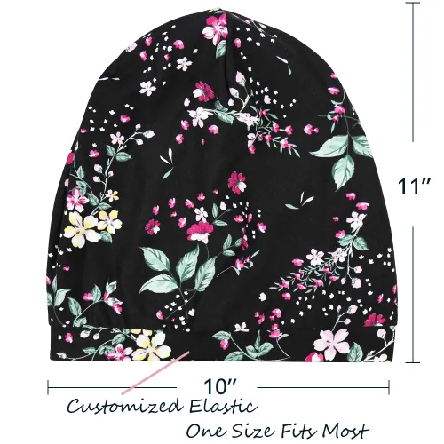 Vista 63 de Alnorm - Gorro con forro de satén y suave banda elástica para hombres y mujeres, talla única Se ajusta a la mayoría