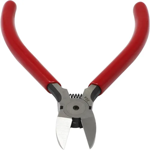 Vista 2 de iexcell - Alicates cortacables (10,2 cm, mango de color rojo, acero cromo-vanadio)