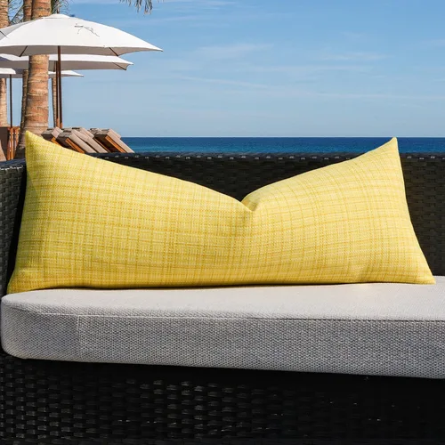 Vista 67 de Kevin Textile - Juego de 2 fundas de almohada decorativas para exteriores, impermeables, para jardín, patio, tienda de campaña, sofá, de 16 x 16