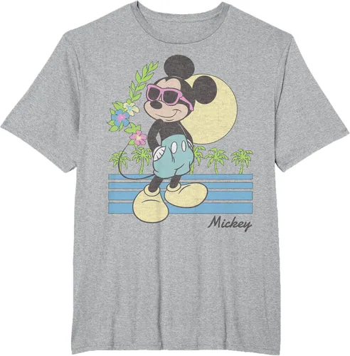 Vista 43 de Disney Mickey and Friends Mickey Retro Beach Camiseta S Gris Oscuro
