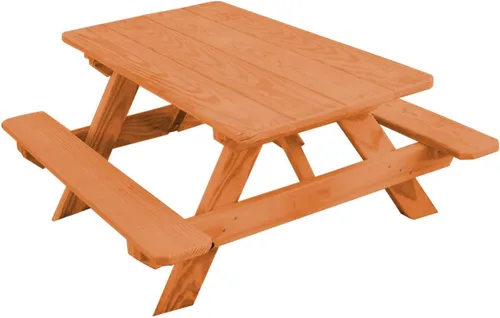 Vista 9 de Amish-Made - Mesa rectangular de pino para niños, de 44 pulgadas, color negro Negro (Black Paint)