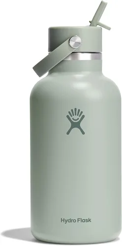 Vista 14 de Hydro Flask Botella de agua – Acero inoxidable aislado – Tapa flexible con popote de boca ancha, antiderrames, a prueba de fugas y recargable