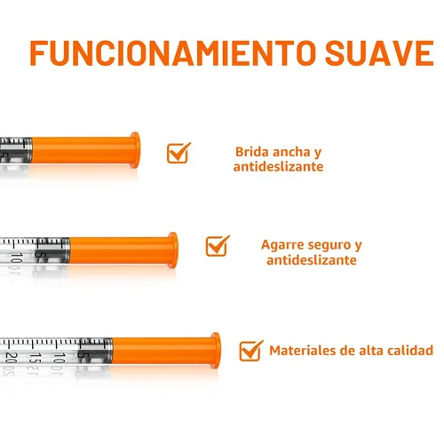Vista 3 de 0.5 ml 30G 1 ml/cc 5/16" (8 mm) Pack de 25