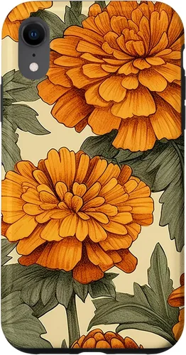 Vista 25 de Watercolor Marigold Flower Case for iPhone 16