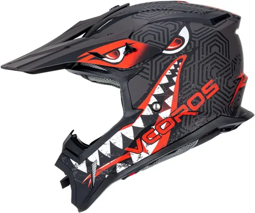 Vista 14 de VCOROS H637 - Cascos de motocross para adultos, ATV, Dirtbike, BMX, MX, todoterreno, aventura, UTV, con certificación DOT
