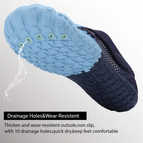 Vista 4 de Zapatos de agua para natación, para mujereshombres, de secado rápido, para playa, senderismo, buceo, navegación, río, deportes acuáticos al aire