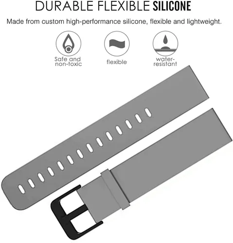Vista 3 de Compatible con correas Colmi P8 Plus, Lamshaw Quick Release Watch Correa deportiva de silicona suave compatible con el reloj inteligente Colmi P8