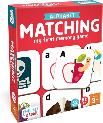 Vista 8 de Chuckle & Roar Juego de memoria de animales y bebés, 52 azulejos, bilingüe, a partir de 3 años, a juego de animales para padres y bebés