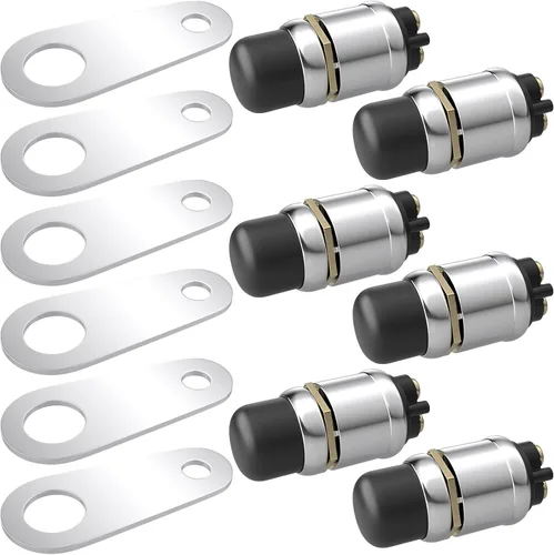 Vista 10 de BFXM Interruptor de arranque de botón pulsador 12V 50A, interruptor de arranque momentáneo impermeable para motor de automóvil, botón de arranque