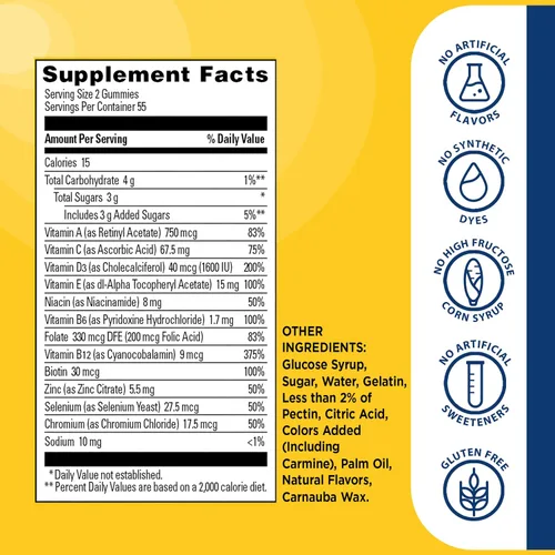 Vista 6 de Nature Made Multi for Men, Mens Multivitamins Gummies, 70 Count