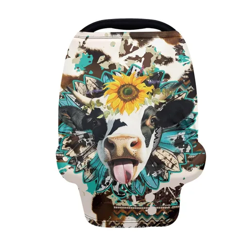 Vista 19 de Binienty Axolotl - Toldo para asiento de automóvil para mujer, diseño de delfín, con estampado de animales, para lactancia, estirable