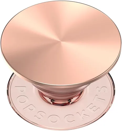 Vista 21 de PopSockets PopTop, agarre adhesivo para teléfono con parte superior intercambiable, esmalte - trébol oro rosa