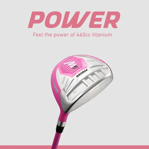 Vista 4 de Precise M5 - Juego completo de palos de golf para mujer, driver de titanio, fairway de acero inoxidable, híbrido de acero inoxidable, hierros