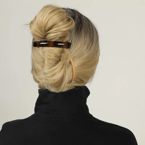 Vista 5 de Pasadores de pelo pequeños de plástico para peinar, abrazaderas decorativas para medio recogido y cola de caballo, para niñas, mujeres con cabello