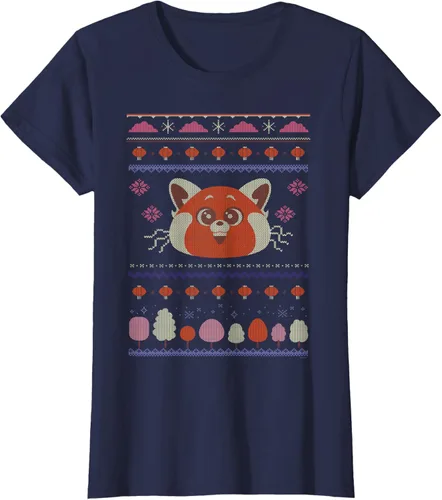 Vista 15 de Disney and Pixar's Turning Red Panda - Suéter feo de Navidad, Negro, S
