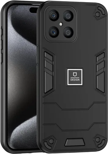 Vista 159 de Funda compatible con Redmi A1, compatible con Redmi A2 2 en 1 [PC dura + TPU], funda de teléfono negra