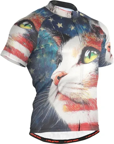 Vista 31 de Camiseta de ciclismo de manga corta para hombre Multi-Color 1