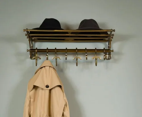 Vista 6 de COATRACK francés/bastidor de bastidor/tren montado en la pared de la vendimia decoración de lujo