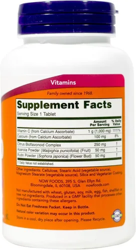 Vista 2 de NOW C-1000 - Protección antioxidante tamponada C 1000 mg, 90 tabletas (paquete de 2)